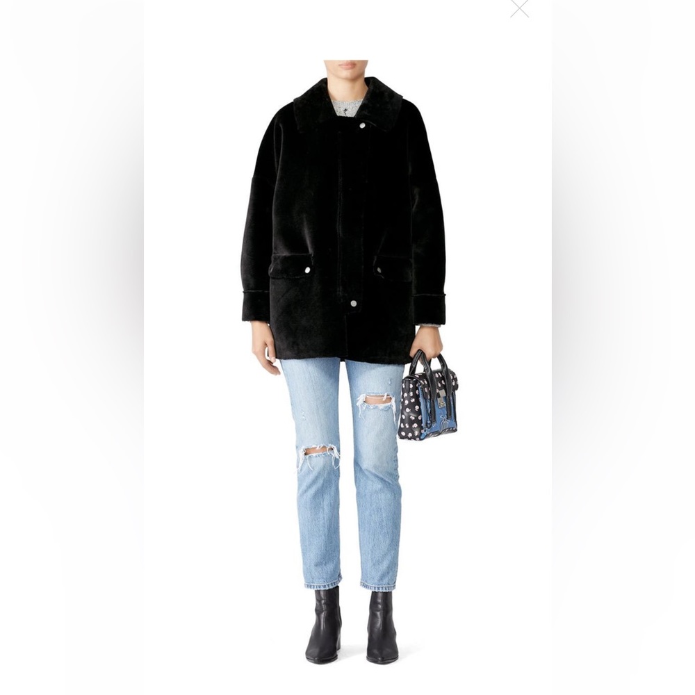 Lindsay Faux Sherpa Coat